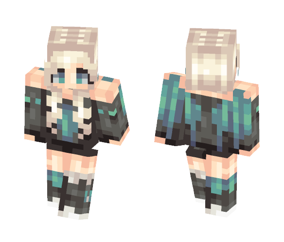 Blue Demons - Female Minecraft Skins - image 1