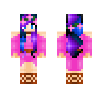 Izzie's Floral Skin - Female Minecraft Skins - image 2