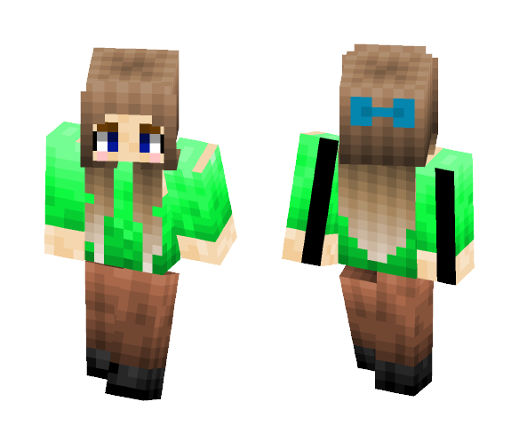 Download Free Girl Skin Skin for Minecraft image 1 Girl Skin - Girl Minecraft Skins - image 1