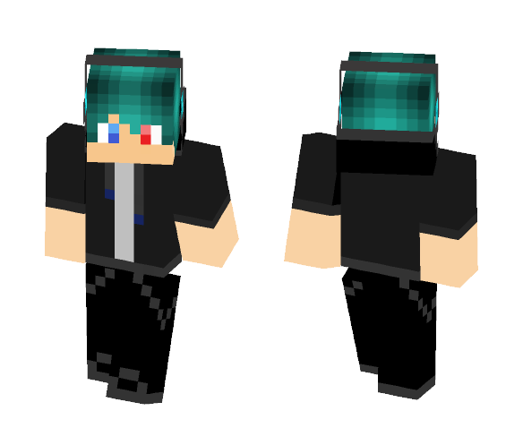 blue haired boy - Boy Minecraft Skins - image 1