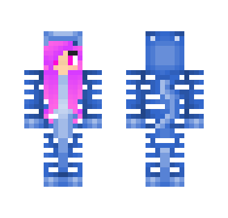 Blue/White Candy-Fox Girl