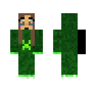 Frisk in a creeper onesie