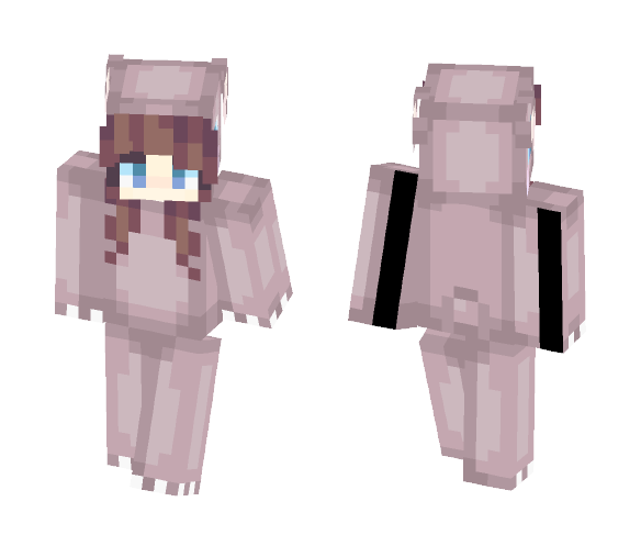 Black bear onesie - Female Minecraft Skins - image 1
