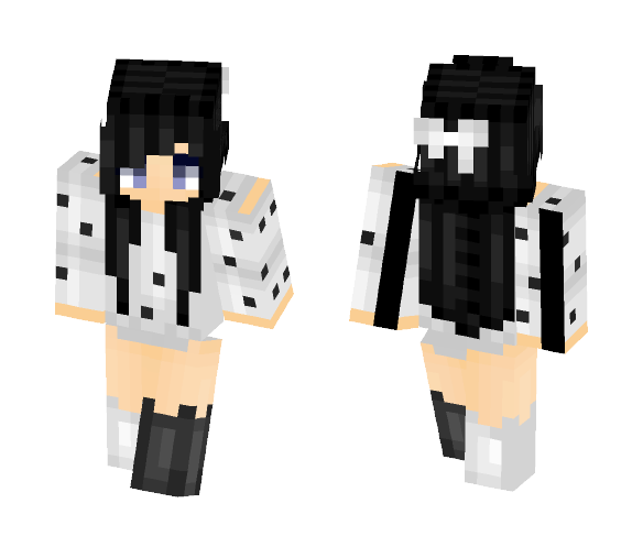 Black And White - Female Minecraft Skins - image 1