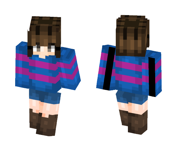 Frisk Undertale - Interchangeable Minecraft Skins - image 1
