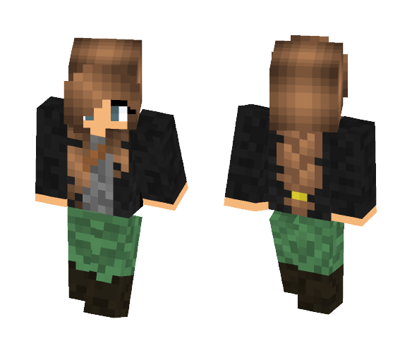 Download Free My attempt to make Katniss Everdeen Skin for Minecraft image 1 My attempt to make Katniss Everdeen - Female Minecraft Skins - image 1