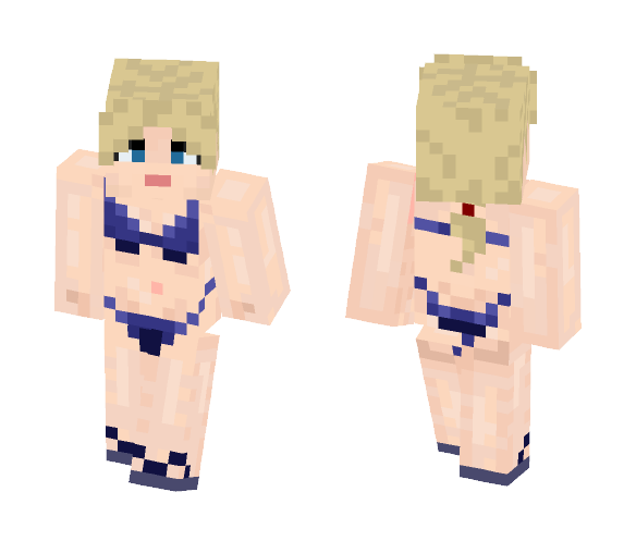 Download Free Girlfriend in blue sexy bikini. Skin for Minecraft image 1 Girlfriend in blue sexy bikini. - Female Minecraft Skins - image 1