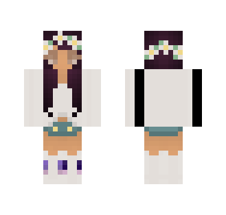 deer girl with socks v2 - Girl Minecraft Skins - image 2
