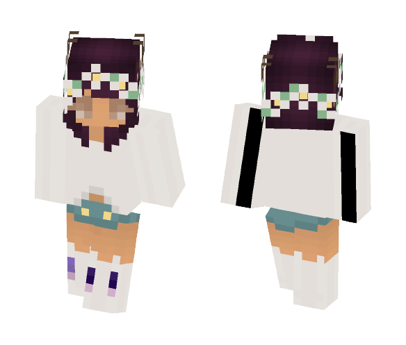 Download Free Deer girl with bunny socks :P Skin for Minecraft image 1 Deer girl with bunny socks :P - Girl Minecraft Skins - image 1