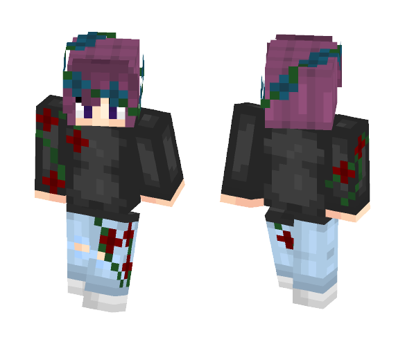 Roses are Red, Violets are Blue~ - Male Minecraft Skins - image 1