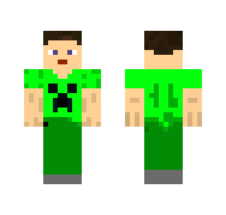 Young Steve With Creeper