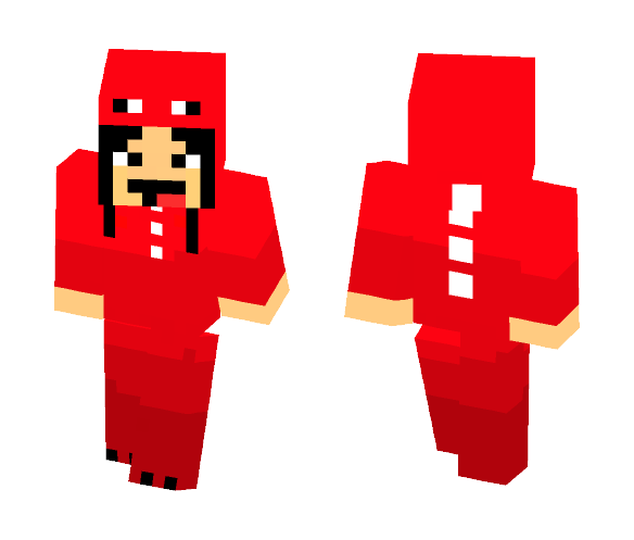 Derp Girl in a Dino Onesie - Girl Minecraft Skins - image 1