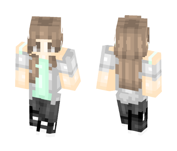 Sarcasm~ II Mint Green Summer - Female Minecraft Skins - image 1