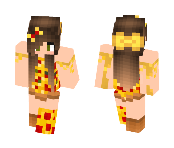 Pizza Girl V2 - Girl Minecraft Skins - image 1