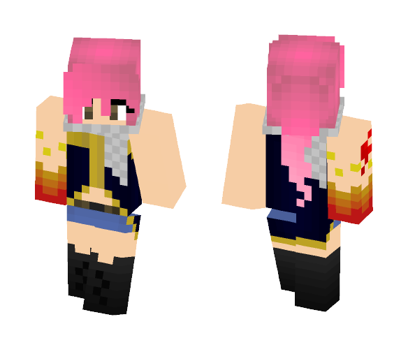 Natsu Dragneel Girl - Girl Minecraft Skins - image 1