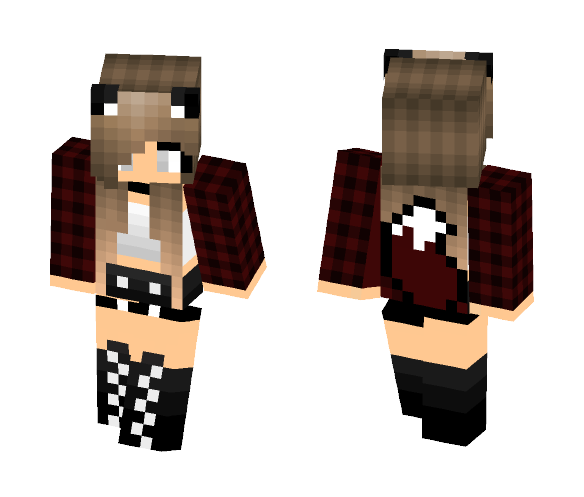 Punk Wolf Girl - Girl Minecraft Skins - image 1