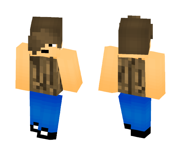 Oak-Pattern Tanktop - Male Minecraft Skins - image 1