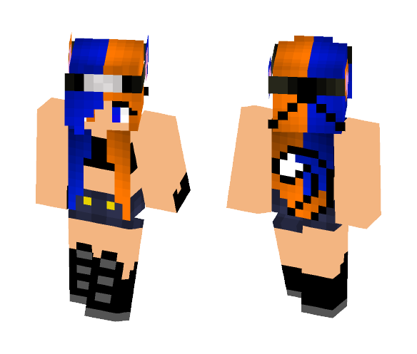 Ninja Cat OC Color - Cat Minecraft Skins - image 1