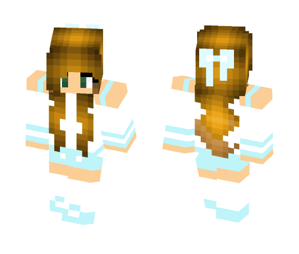 Pastel Brunette - Female Minecraft Skins - image 1
