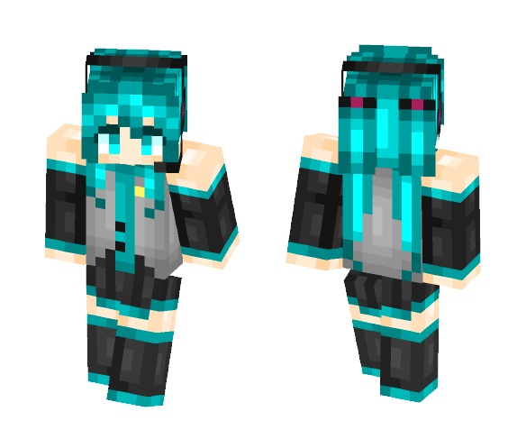 Hatsune Miku - Female Minecraft Skins - image 1