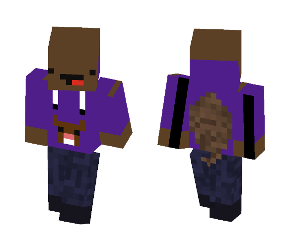Derp Squirrel In Purple hoodie - Male Minecraft Skins - image 1