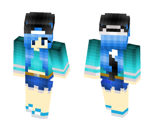 Tᴏᴅᴀʏ I Lɪᴋᴇ Bʟᴜᴇ. - Female Minecraft Skins - image 1
