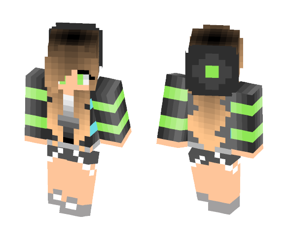 Download Free Cute Beret Girl Skin for Minecraft image 1 Cute Beret Girl - Cute Girls Minecraft Skins - image 1
