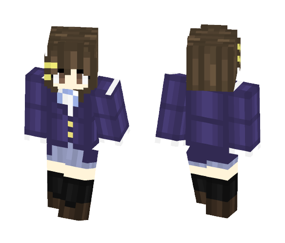 Download Free K-On- Yui Hirasawa Skin for Minecraft image 1 K-On- Yui Hirasawa - Female Minecraft Skins - image 1