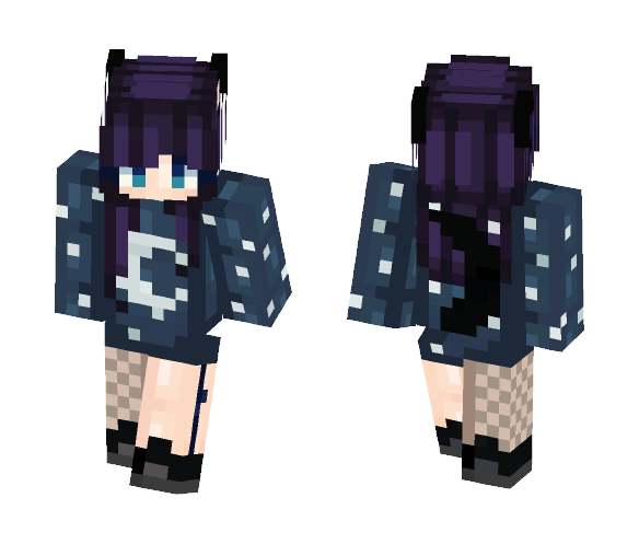Moon Cat || ???????????? - Cat Minecraft Skins - image 1