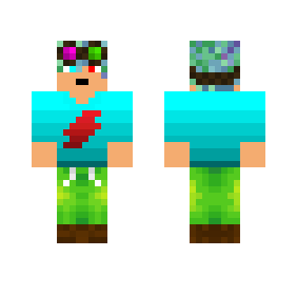 Rainbow Haired Male w/Ramped shirt