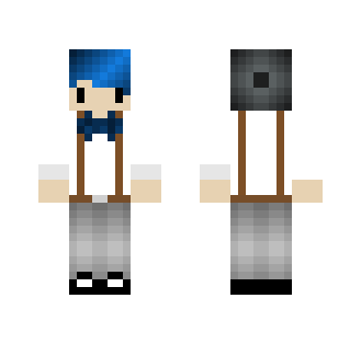 Cute Chibi Blue Haired Boy