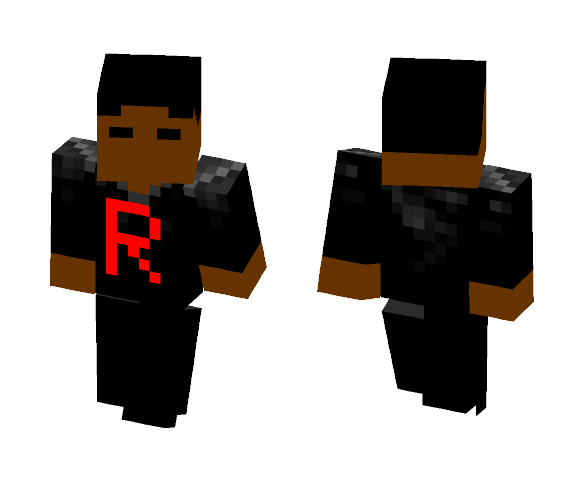 A Black Team Rocket Grunt - Male Minecraft Skins - image 1