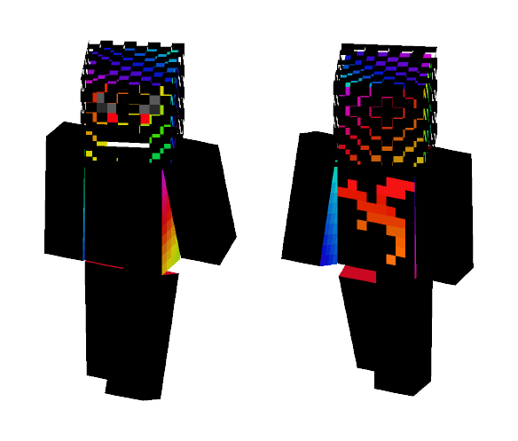 Download Free Scary rainbow dragon idk Skin for Minecraft image 1 Scary rainbow dragon idk - Male Minecraft Skins - image 1