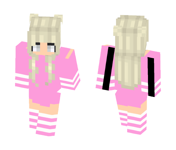 Pink Stripes - Female Minecraft Skins - image 1