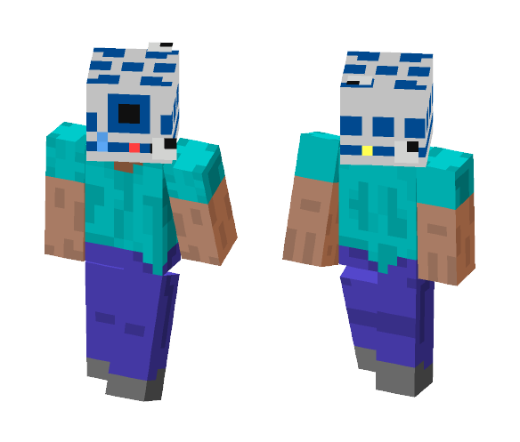 R2D2 head - Interchangeable Minecraft Skins - image 1