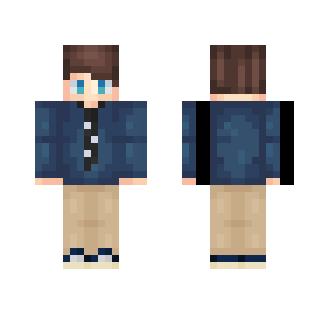 Blue Shirt w/ Tie || 4px in Desc.