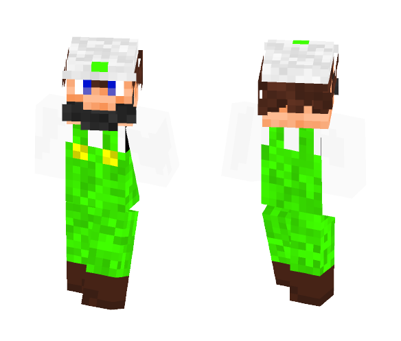 Fire luigi - Male Minecraft Skins - image 1