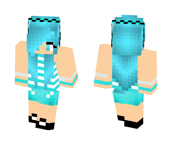 Download Free For A Friend/summergirl/gamer girl Skin for Minecraft image 1 For A Friend/summergirl/gamer girl - Girl Minecraft Skins - image 1