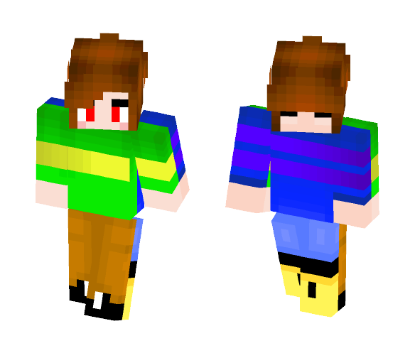 Undertale - Chara/Frisk - Interchangeable Minecraft Skins - image 1
