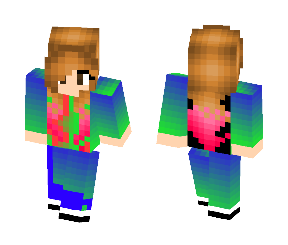 Download Free Teenager Girl Skin for Minecraft image 1 Teenager Girl - Girl Minecraft Skins - image 1