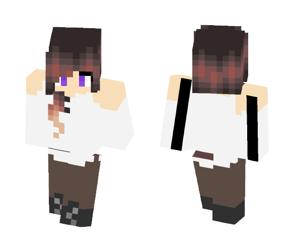 Download Free ombre hair girl Skin for Minecraft image 1 ombre hair girl - Color Haired Girls Minecraft Skins - image 1