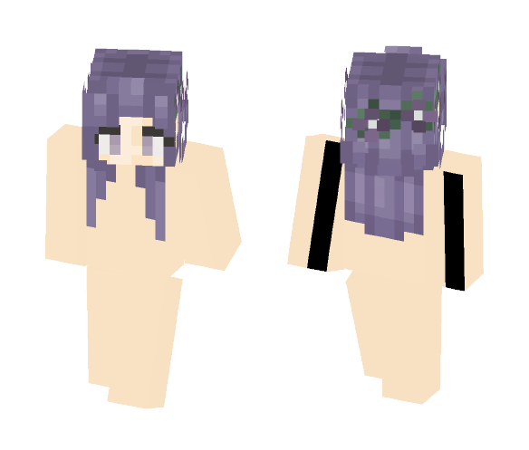 Purple Base w/ Flower Crown - Flower Crown Minecraft Skins - image 1