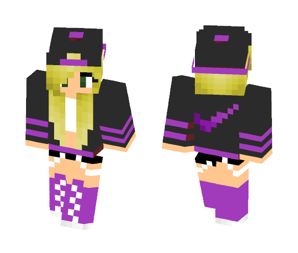 Download Free Nike Girl Skin for Minecraft image 1 Nike Girl - Girl Minecraft Skins - image 1