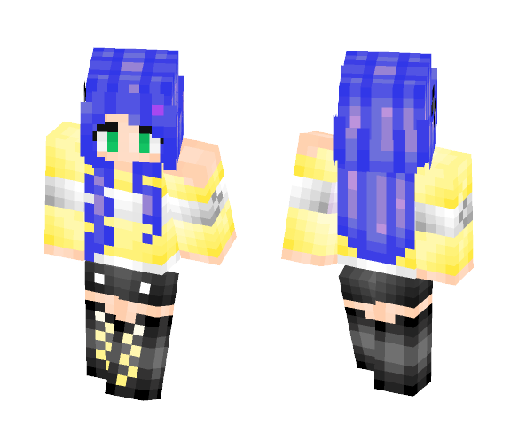 Download Free Casual Girl (o^▽^) Skin for Minecraft image 1 Casual Girl (o^▽^) - Girl Minecraft Skins - image 1