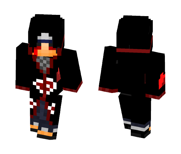 Itachi Uchiha (Akatsuki) - Male Minecraft Skins - image 1