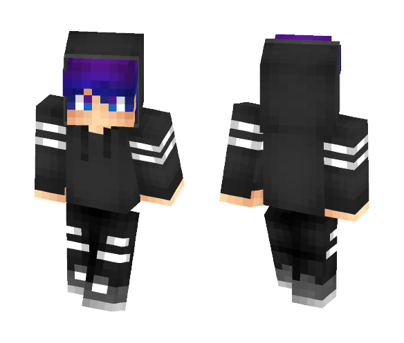 Blue//Purple Fade Hair Boy :D - Boy Minecraft Skins - image 1