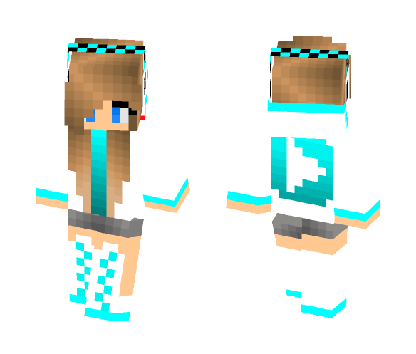 A Girl Youtuber - Girl Minecraft Skins - image 1