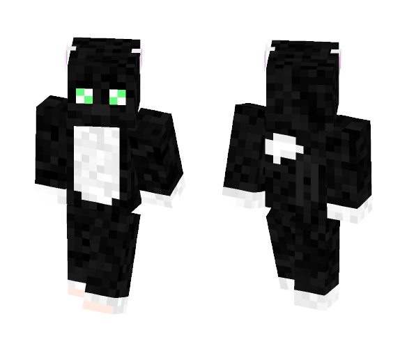 Black and white cat - Cat Minecraft Skins - image 1