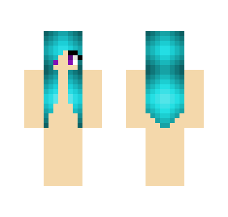 Blue Hair Base 1 - Female Minecraft Skins - image 2