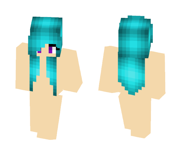 Blue Hair Base 1 - Female Minecraft Skins - image 1